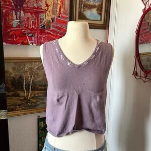 jonathan martin purple sweater vest tank top
